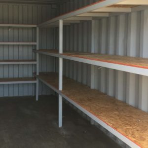 Steel Shelving w/ OSB