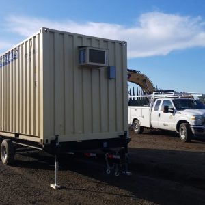 20' Mobile Office Container with Trailer