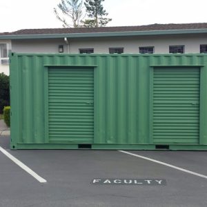 40' Storage containers with roll-up doors