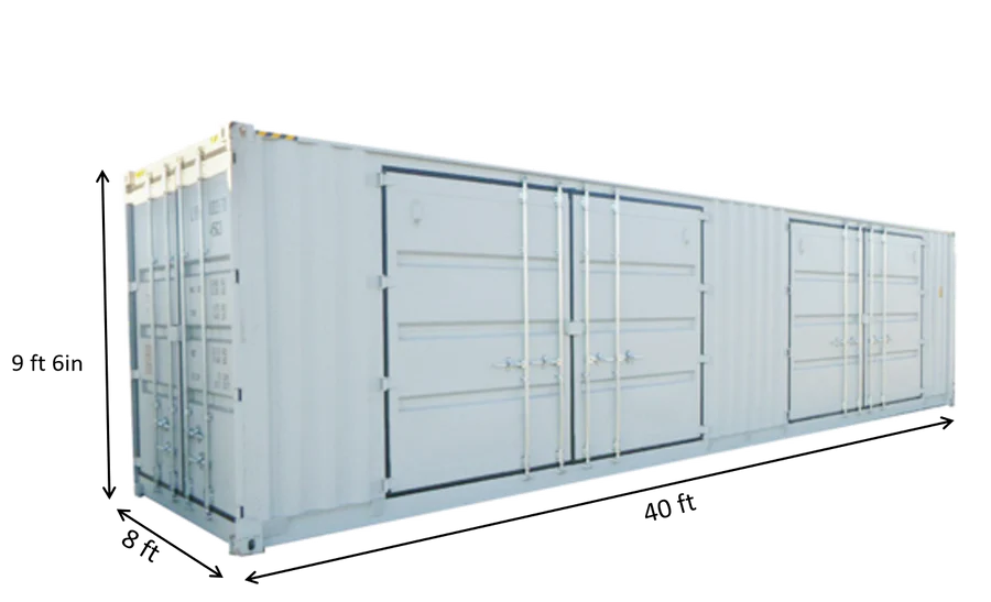 40ft High Cube Container 2 Side Doors - Image 2